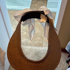 Brown and White Women's visor